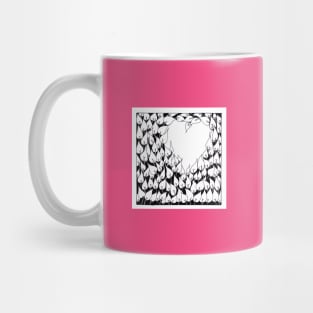 small Heart Window of leaves Mug